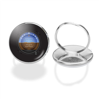 Airplane Instruments-Gyro Horizon aviation ring in stainless steel.