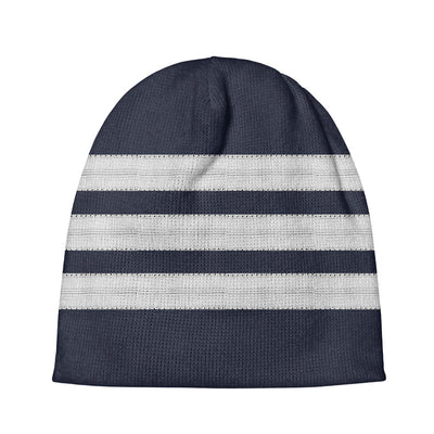 Pilot Epaulettes (Silver) 3 Lines aviation embroidery on soft knit fabric 3D knit beanie.