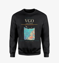 Thumbnail for Vigo Airport (VGO) design on black sweatshirt