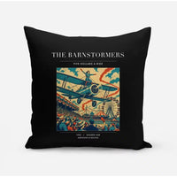 Thumbnail for VINTAGE G4017 - The Barnstormers - Designed Pillows design on black