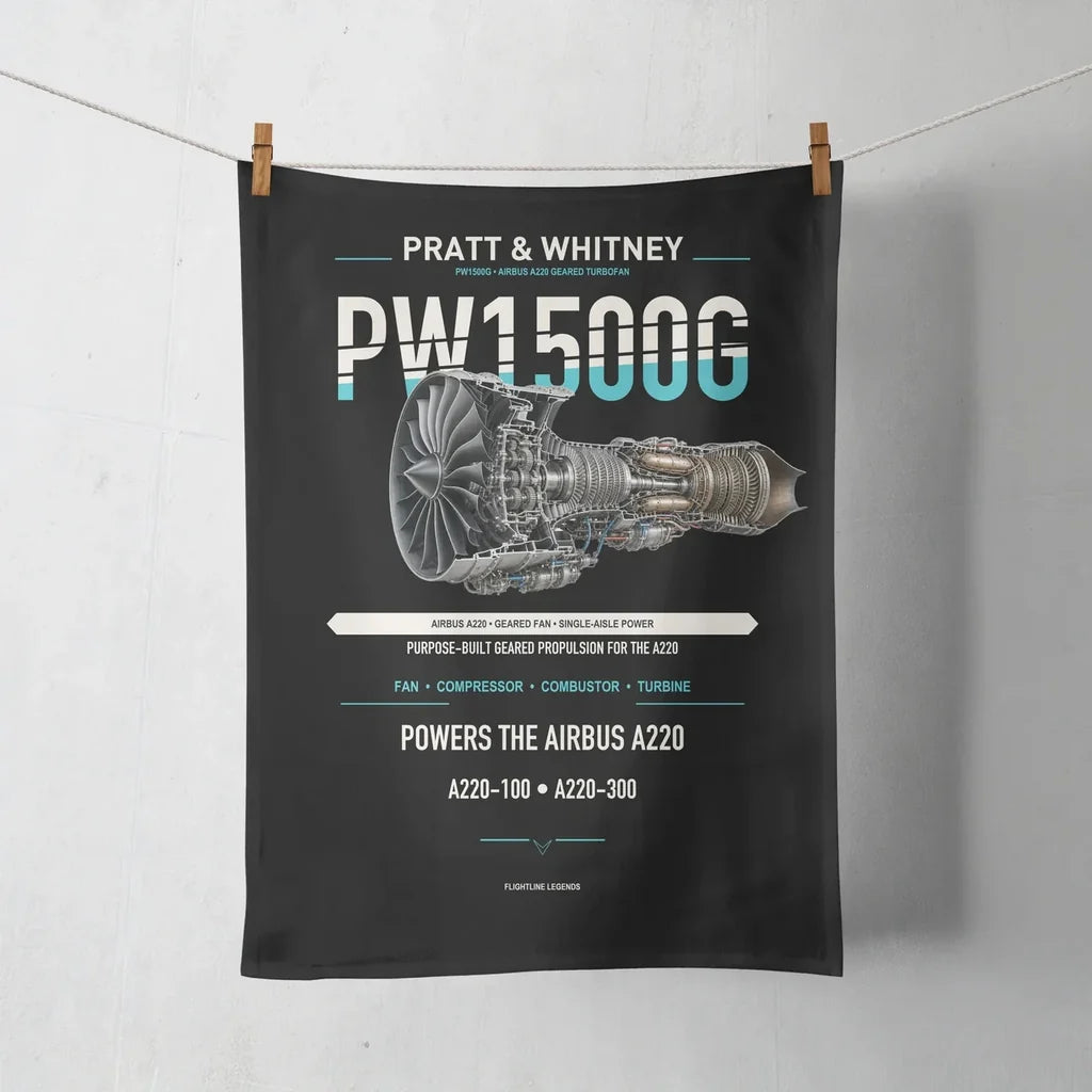PW1500G design on black towel