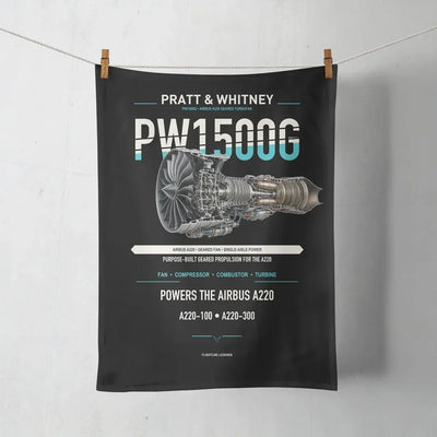 PW1500G design on black towel