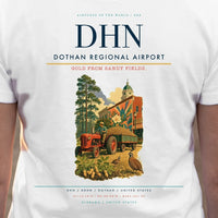 Thumbnail for Dothan Regional Airport (DHN) double-side t-shirt design close-up cover
