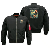 Thumbnail for VINTAGE G4206 - The Volcano Overflight - Bomber Jacket design on black