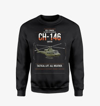 Thumbnail for Bell Canada CH-146 Griffon design on black sweatshirt