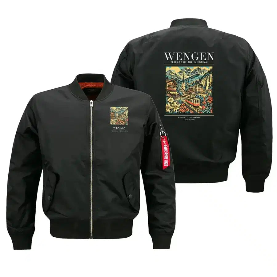 WENGEN - Poster - Bomber Jacket - Black