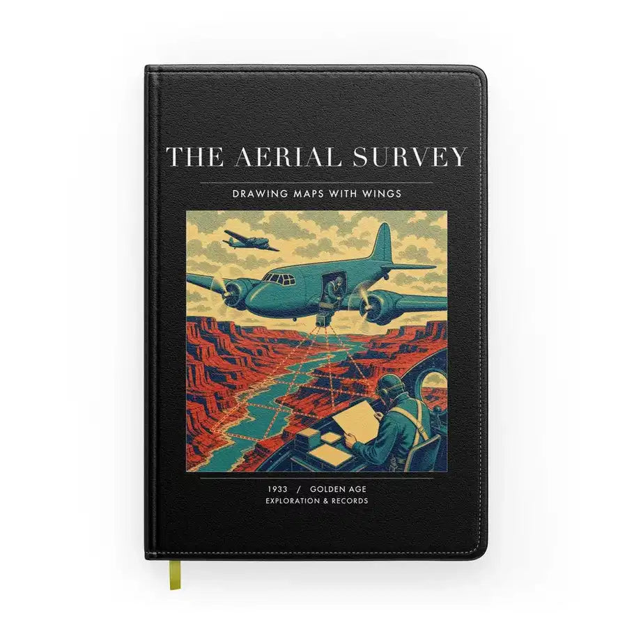 VINTAGE G4031 - The Aerial Survey - Designed Notebooks design on black