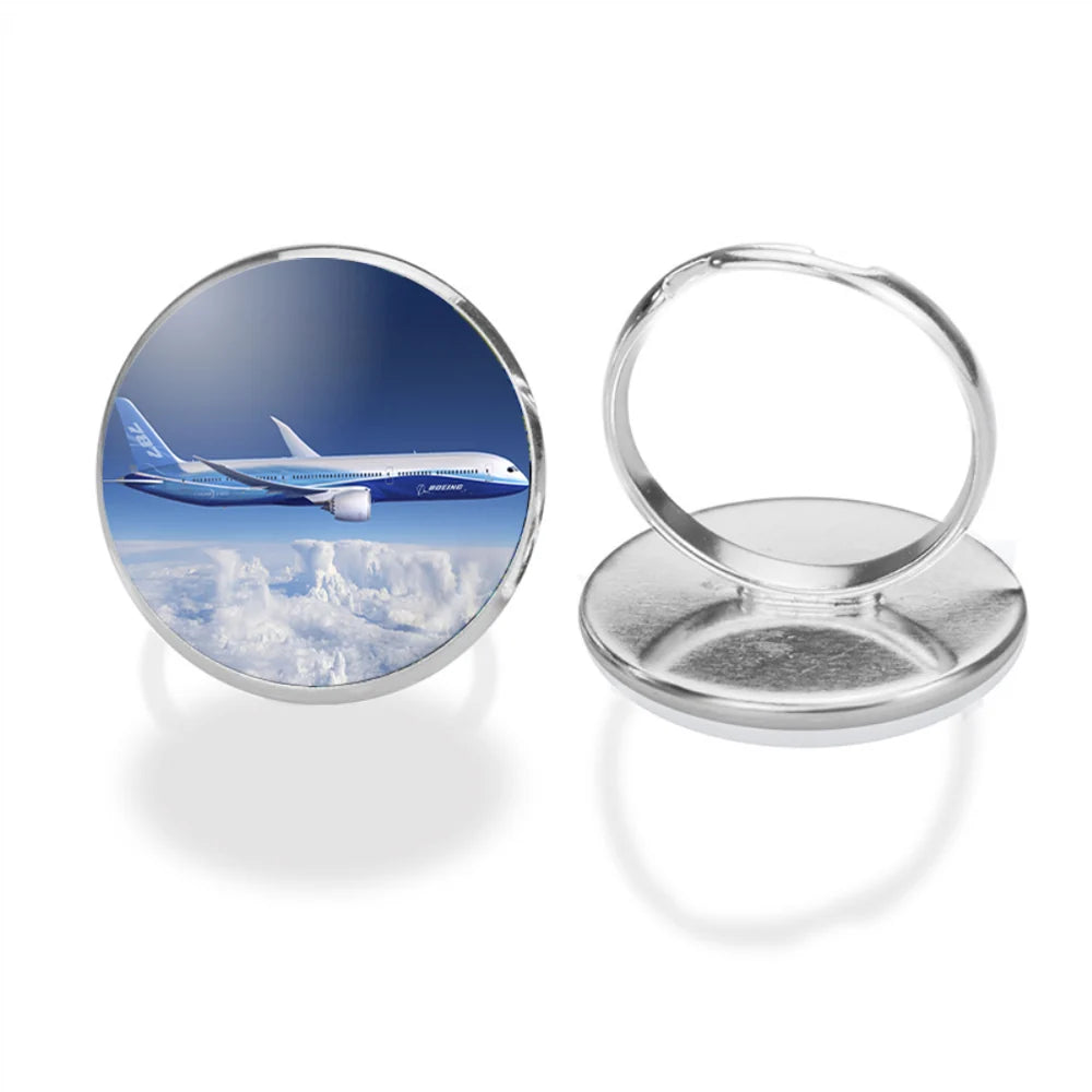 Boeing 787 Dreamliner aviation ring in stainless steel.