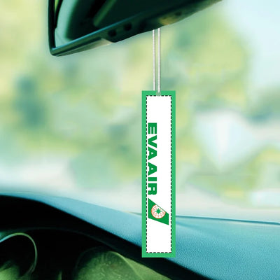 EVA Air Airlines Car aviation design on scented aviation-themed paper car air freshener.