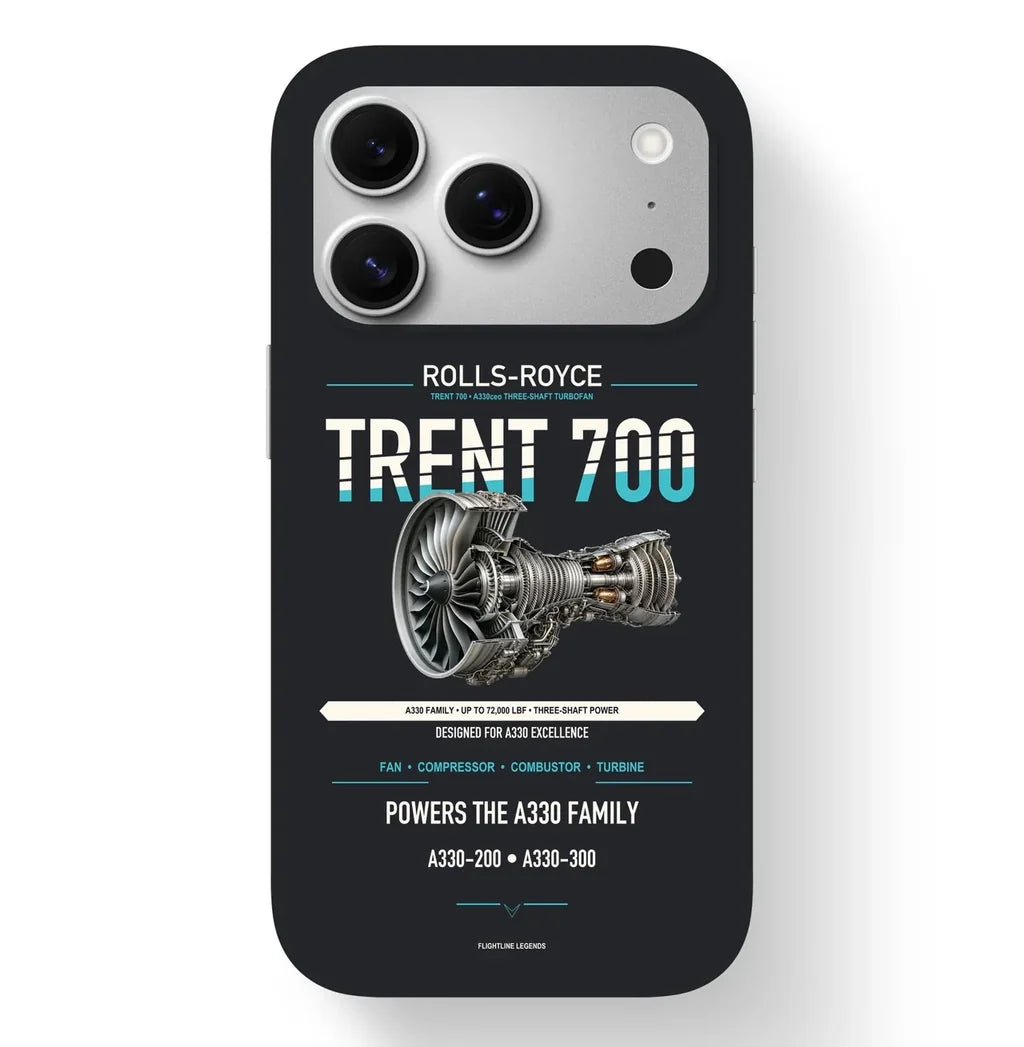 TRENT 700 Case design on black iphone case