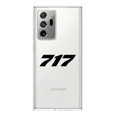 Boeing 717 Flat Text Transparent Silicone Samsung S & Note aviation design on transparent Samsung Galaxy S/Note case for samsung.