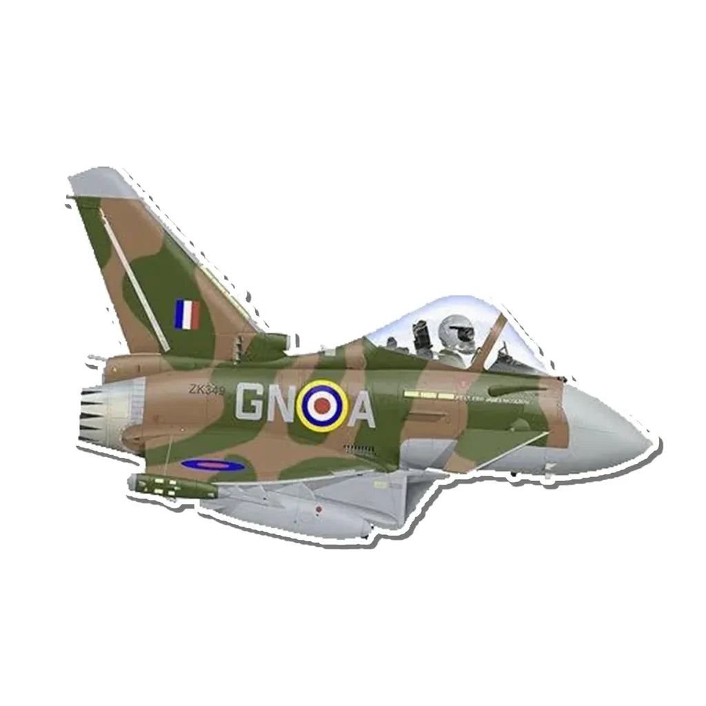 EF-2000 Eurofighter Typhoon Fighter Jet Airplanes sticker, Wide 6cm (2.3inches)