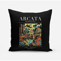 Thumbnail for ARCATA - Poster - Pillow - Black