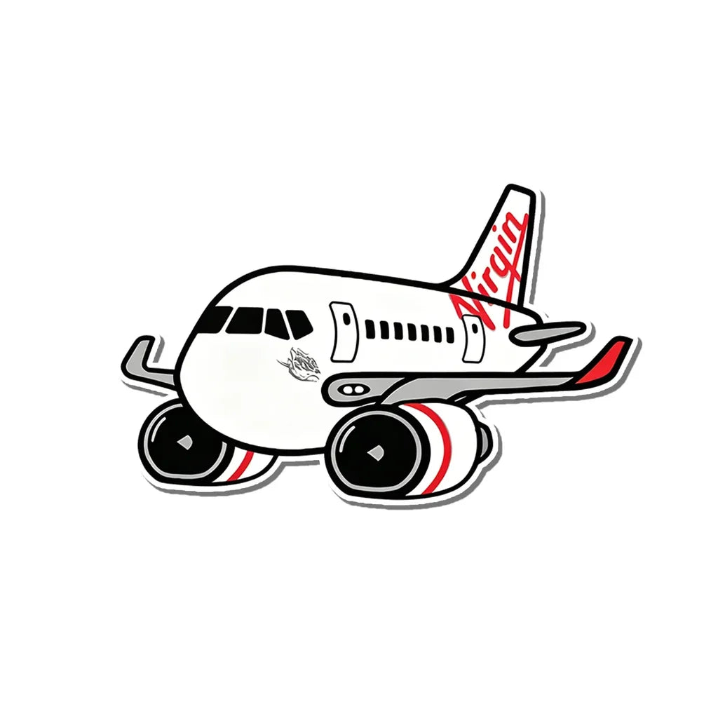 Virgin Australia Boeing 737 aviation design airplane sticker in weather-resistant vinyl.