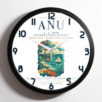Thumbnail for V. C. Bird International Airport (ANU) design on white framed wall clock