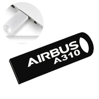 Thumbnail for Airbus A310 & Text aviation design on durable waterproof casing waterproof USB device.