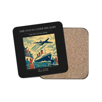 Thumbnail for The Ocean Liner Rivalry - Designed Coasters design on black 1-piece
