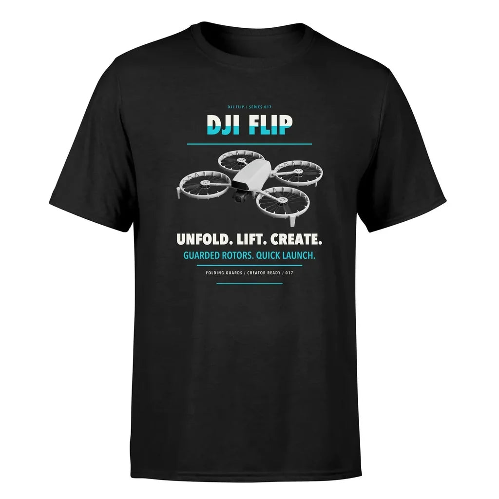 DJI Flip design on black single side
