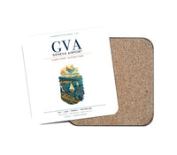 Thumbnail for Geneva Airport (GVA) design on white 1 piece coaster
