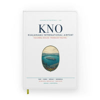 Thumbnail for Kualanamu International Airport Medan (KNO) design on white notebook