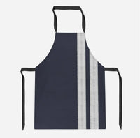 Thumbnail for Special Silver Pilot Epaulettes 2 Lines aviation design on durable cotton blend kitchen apron.