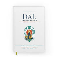 Thumbnail for Dallas Love Field (DAL) design on white notebook