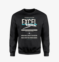 Thumbnail for Cessna Citation Excel design on black sweatshirt