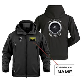 In Thrust We Trust Military Jackets (Customizable)