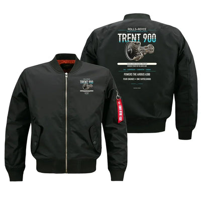 TRENT 900 design on black bomber