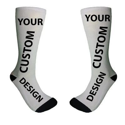 Custom Logo/Design/Image aviation design on soft cotton blend socks.