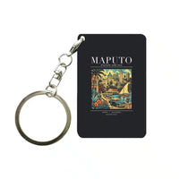 Thumbnail for MAPUTO - Poster - Key Chain - Black