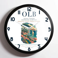 Thumbnail for Olbia Costa Smeralda Airport (OLB) design on white framed wall clock
