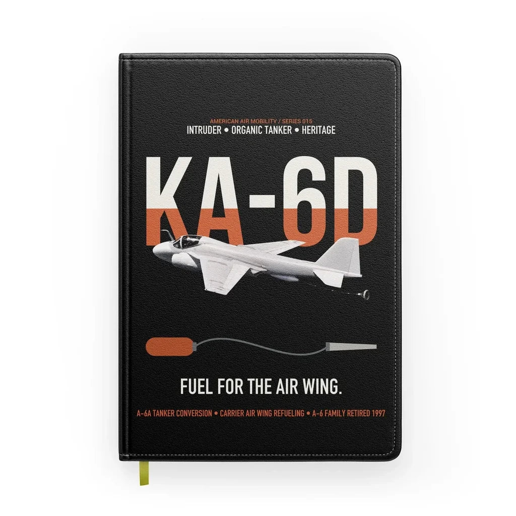KA-6D Intruder design on black notebook