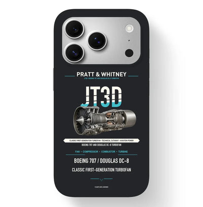 JT3D Case design on black iphone case