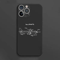 Thumbnail for How Planes Fly aviation print soft silicone iPhone case, fits iPhone.