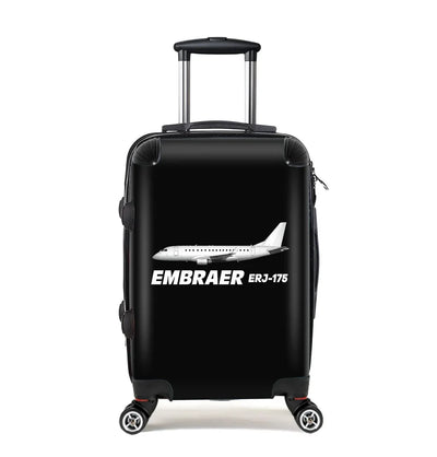The Embraer ERJ-175 Cabin Size aviation design luggage, durable shell construction.