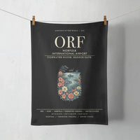 Thumbnail for Norfolk International Airport (ORF) design on black towel