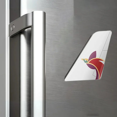 Air Niugini Airlines aviation design tail magnet in 3D metal with magnetic back.