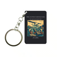 Thumbnail for VINTAGE G4446 - The Oyster Farm Rounds - Designed Key Chain design on black