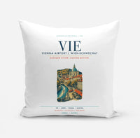Thumbnail for Vienna Airport (VIE) design on white pillow