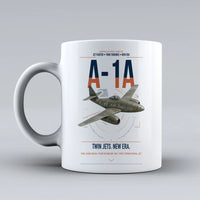 Thumbnail for Messerschmitt Me 262A-1a design on white ceramic mug, double-side print