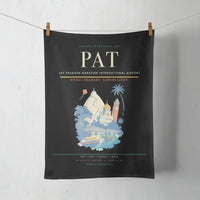 Thumbnail for Jay Prakash Narayan International Airport (PAT) design on black towel