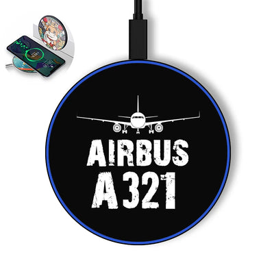 Airbus A321 & Plane aviation design on durable build wireless charger.