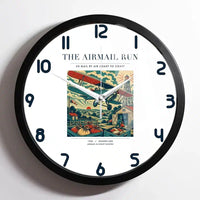 Thumbnail for VINTAGE G4015 - The Airmail Run - Designed Wall Clocks design on white framed