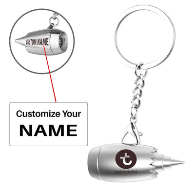 Customisable Transavia France Airlines Jet Key Chain