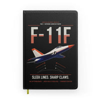 Thumbnail for F-11F Tiger design on black notebook