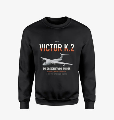 Handley Page Victor K.2 design on black sweatshirt