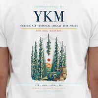 Thumbnail for Yakima Air Terminal (McAllister Field) (YKM) double-side t-shirt design close-up cover
