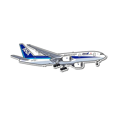 ANA All Nippon Airways Boeing 777 aviation design airplane sticker in weather-resistant vinyl.