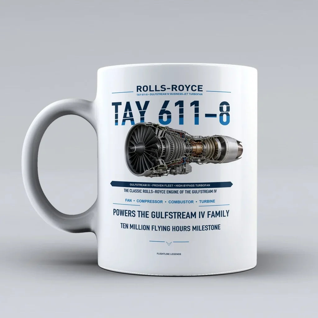 611-8 Mug design on white tay